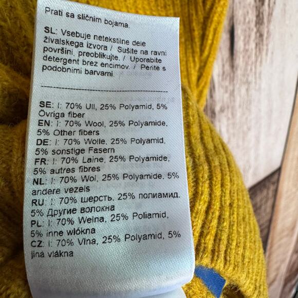 Fjällräven Sweater Pullover Greenland Re-Wool Acorn Recycled Wool Half Zip M - Picture 9 of 9